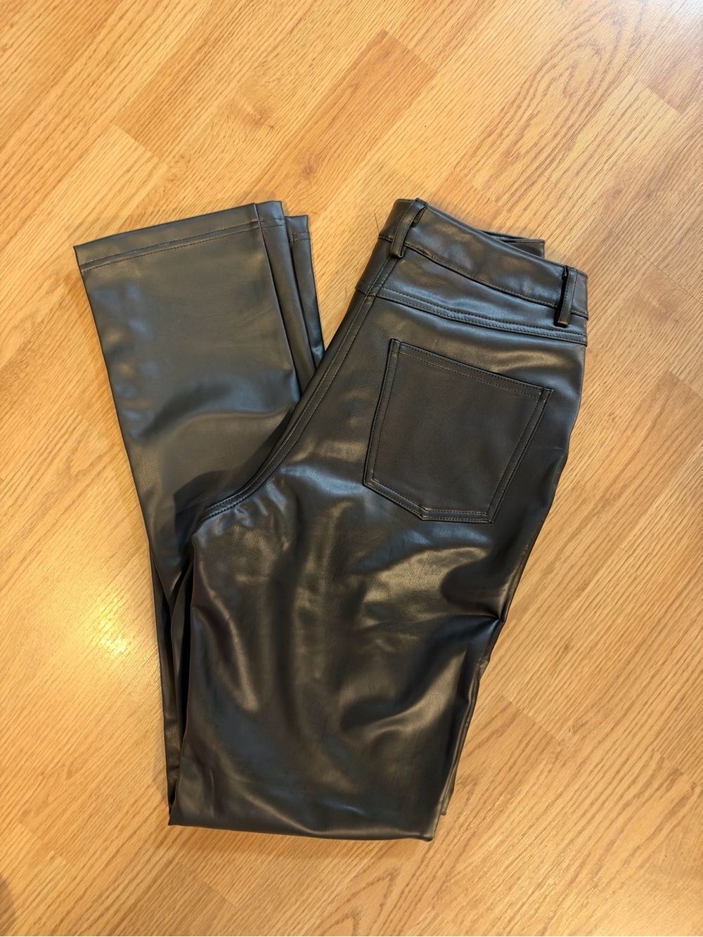 Women’s Black Faux Leather Pants